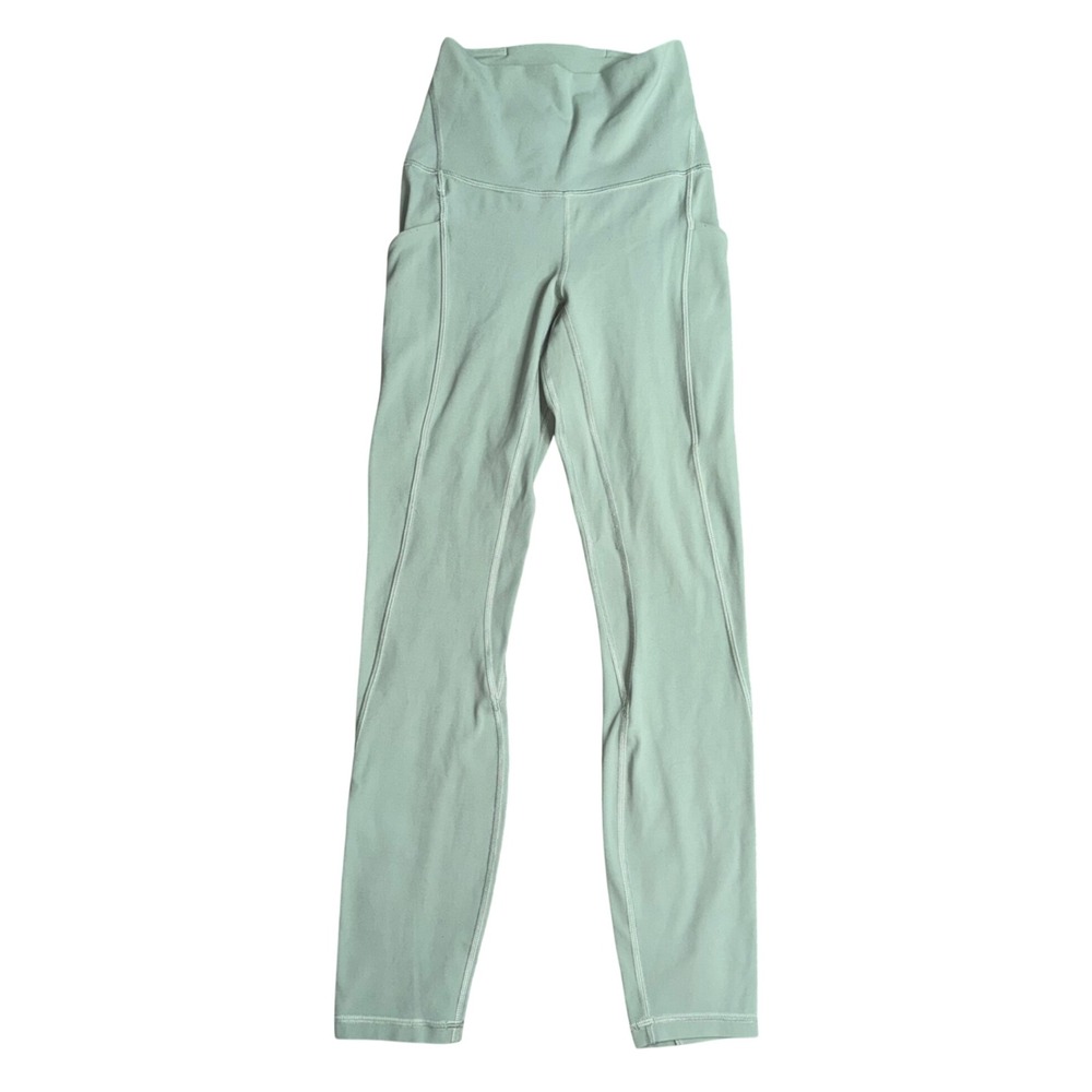 Lululemon Align High-Rise Pant with Pockets Women 2 Mint Green Excellent Nulu